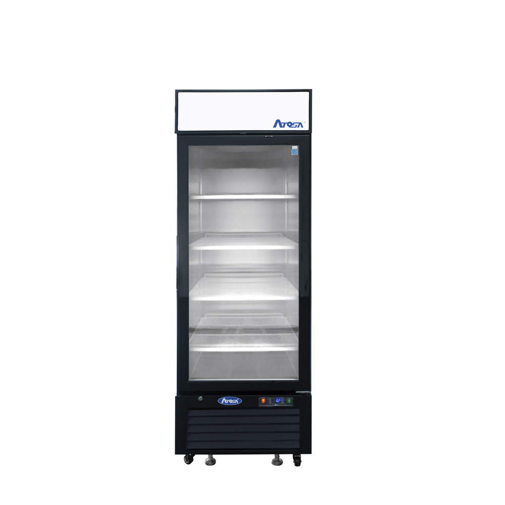 MCF8720GRL — Black Cabinet One (1) Glass Door Merchandiser Freezer